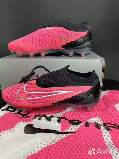 Бутсы nike phantom GX elite FG розовые