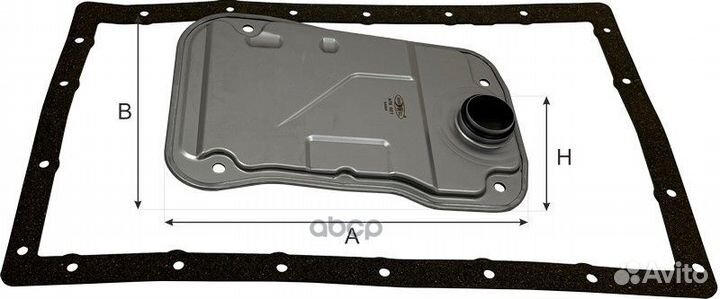 Фильтр АКПП с прокладкой поддона toyota land CR