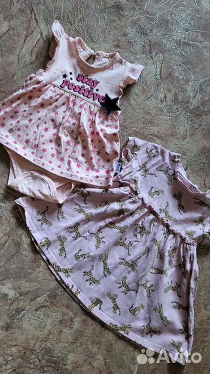 Одежда пакетом на девочку 74 80