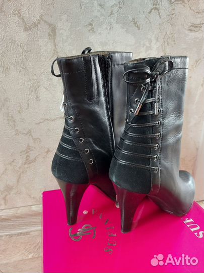Полусапожки женские 38 размер натуральная кожа