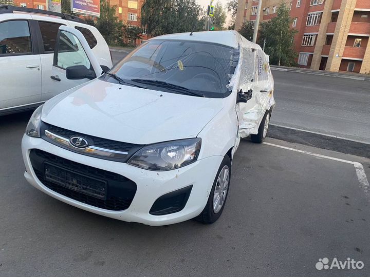 LADA Kalina 1.6 AT, 2017, битый, 100 000 км