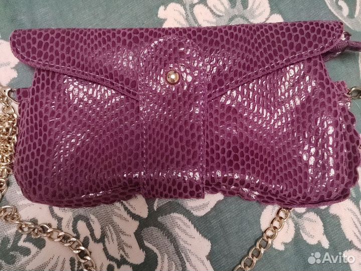 Клатч натуральная кожа