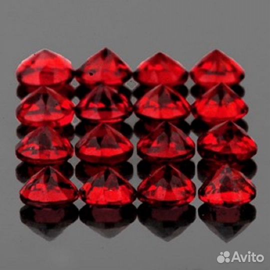 Гранат натуральный 2,17Ct 2,0мм 50шт Круг