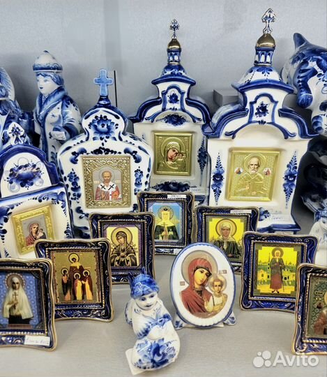 Икона, киот гжель