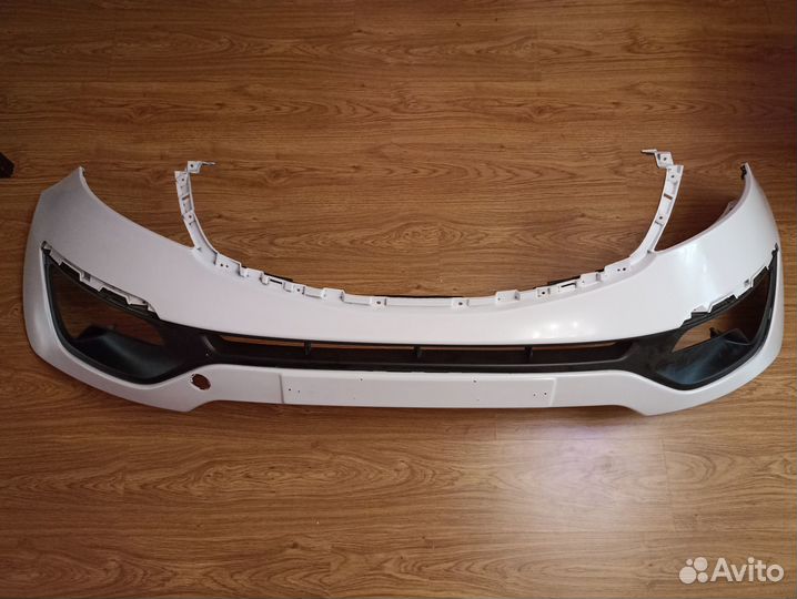 Бампер передний на kia sportage 3 белый