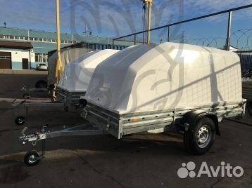 Прицеп 17.025 с крышкой из пластика Н1500мм