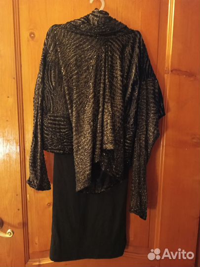 Платье м накидкой женское