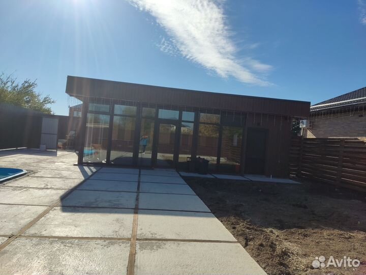 Беседка крытая, теплая на 20 че