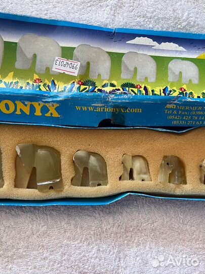 Набор слоников из оникса Турция