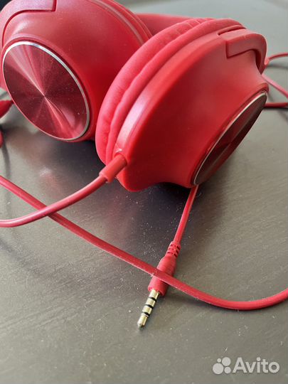 Наушники красные Dexp H-311 ver2