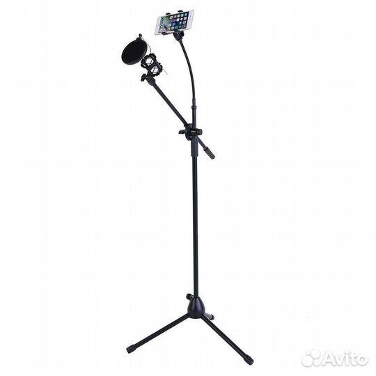 Стойка для микрофона с поп фильтром 170см и держат