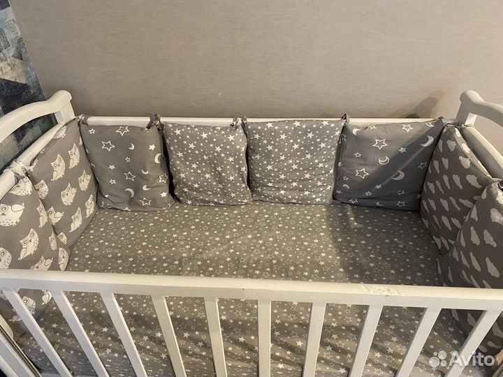 Бортики в детскую кроватку