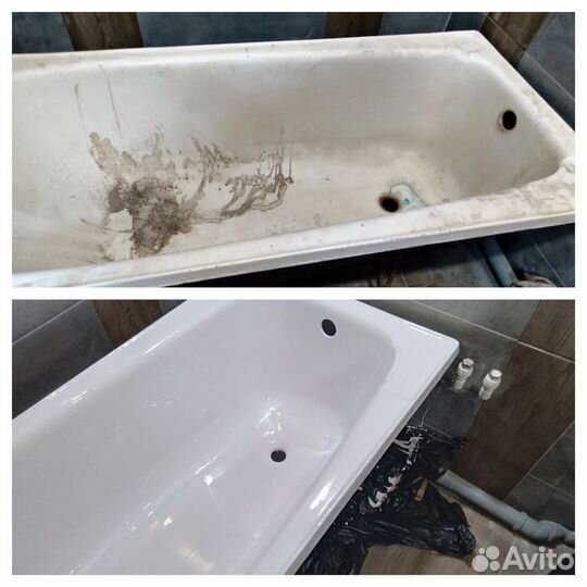 Реставрация ванн. Акриловый вкладыш. Жидкий акрил