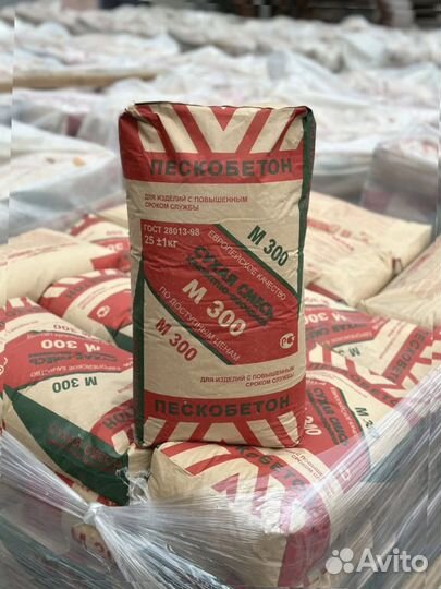 Сухая смесь цпс М-300 Пескобетон 1 т