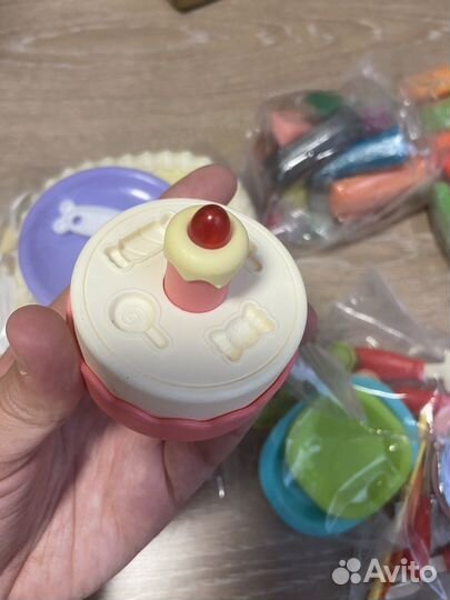 Детская игрушка торт с мягким пластилином