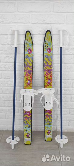 Лыжи детские с палками