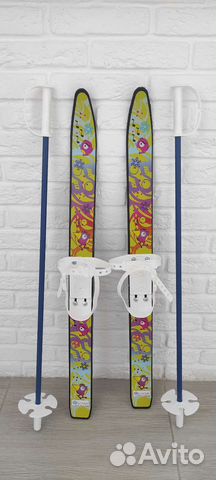 Лыжи детские с палками