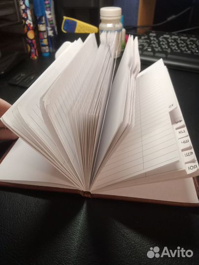 Кожаный блокнот