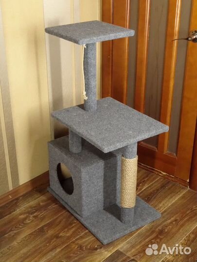 Когтеточка домик для кошек. Новый
