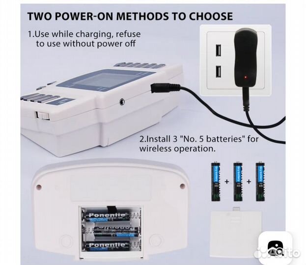 Мышечный стимулятор,8 двойных режимов