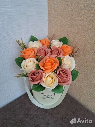 Букеты из мыльных роз