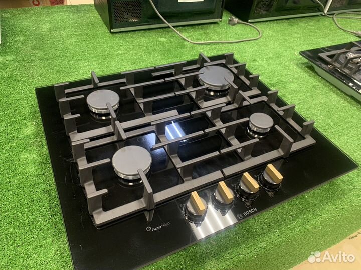 Газовая варочная панель Bosch PPP6A6C90R, черный