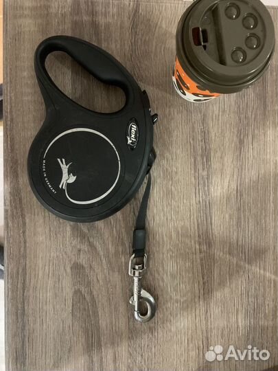 Поводок рулетка для собак 50 кг и намордник