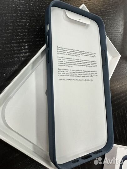 Чехол Apple iPhone 12/12pro A2494 кожа (оригинал)