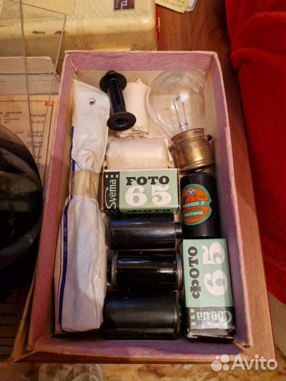 Фотопленка, вспышка, бак, фотоэксонометр