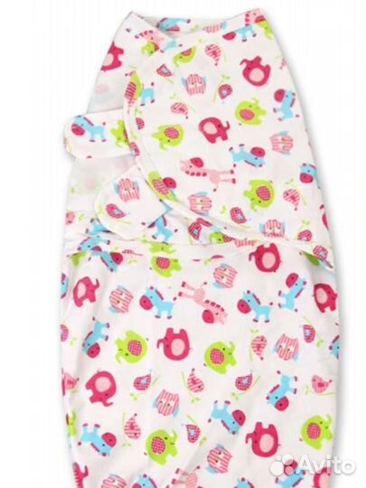 Пеленка-кокон на липучке swaddleme для новорожденн