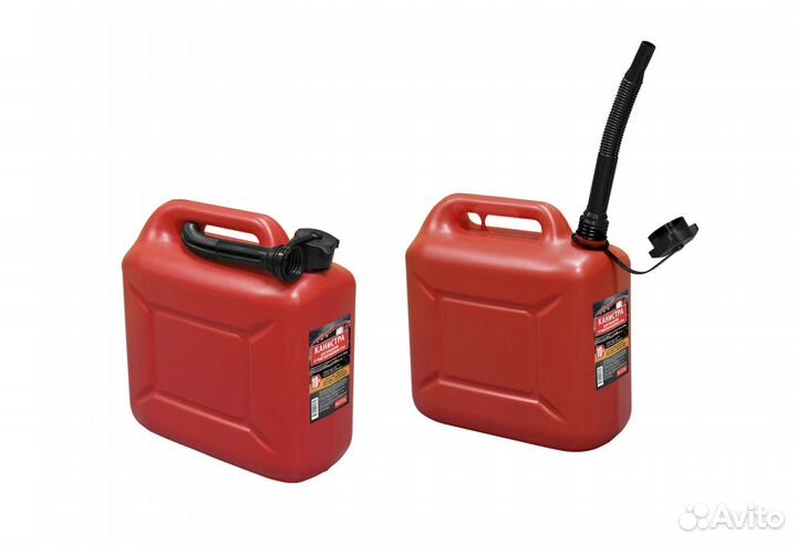 Канистра Rezoil для топлива 10л с крышкой и лейкой