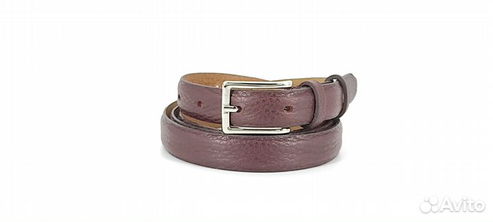 Ремень женский натуральная кожа коричневый