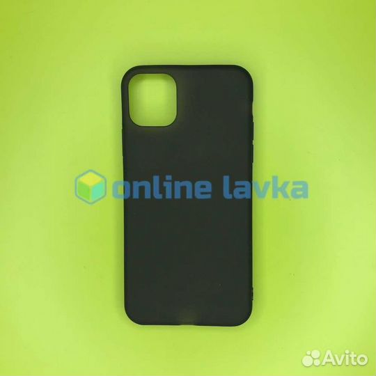 Чехол силикон для iPhone 11 Pro Max матовый черный