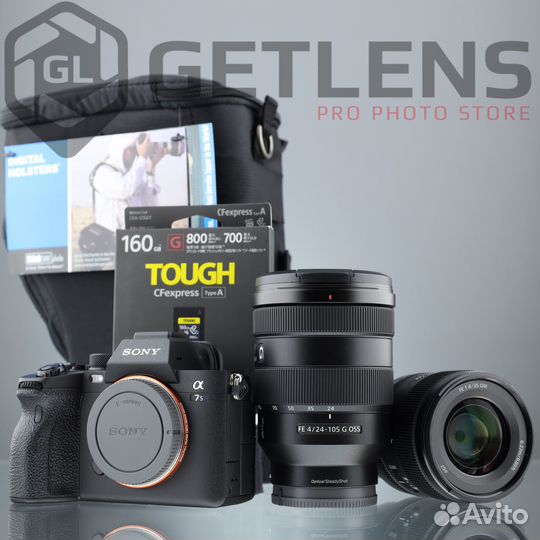 Sony 7S3 + FE 24-105 + FE 35 GM + Sony 160+Holster