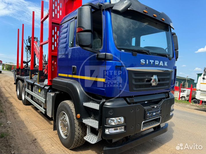 Лесовоз (сортиментовоз) SITRAK C7H с КМУ Велмаш-С, 2025