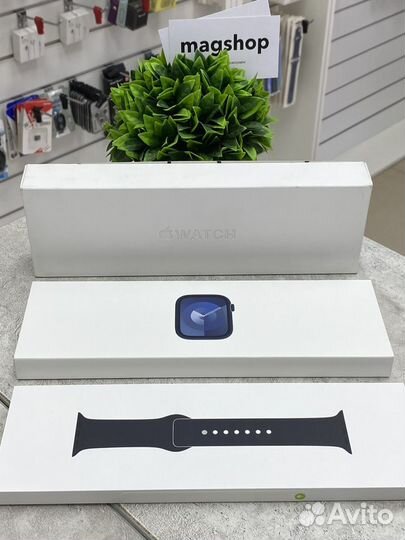 Apple Watch 9 45mm Синие новые гарантия