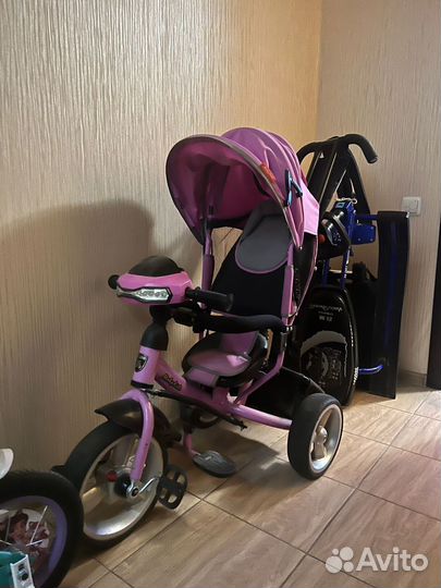 Трехколесный велосипед Moby kids Розовый