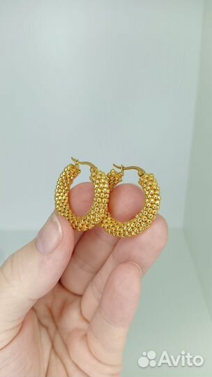 Серьги из японского бисера