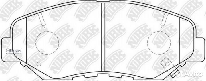PN8485 Колодки nibk