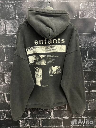 Худи ERD Pornographie Серый