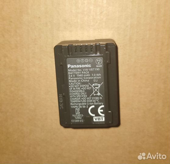 Оригинальные аккумуляторы для видеокамер Panasonic