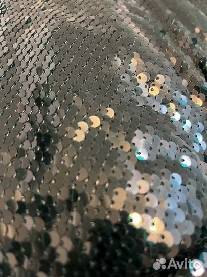 Платье в пайетках 42-44 (зеленое вечернее)