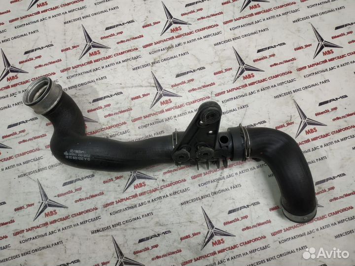 Патрубок интеркулера om646 w203 Mercedes верхний
