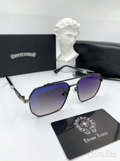 Солнцезащитные очки Chrome Hearts зеркальные (601)