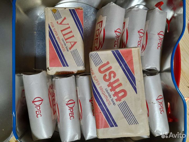 Винтажное мыло, духи Огни Москвы