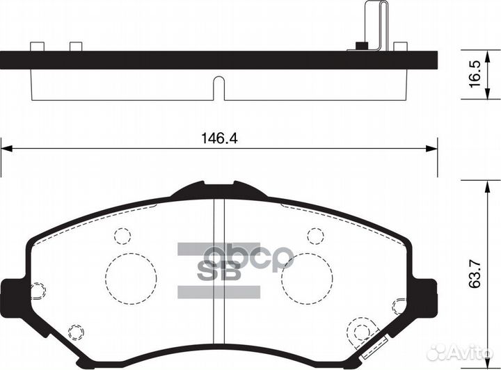 SP2185 колодки дисковые п.\ Jeep Wrangler 2.8C