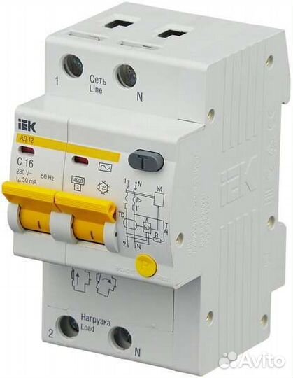 Выключатель автоматический ад12 с16