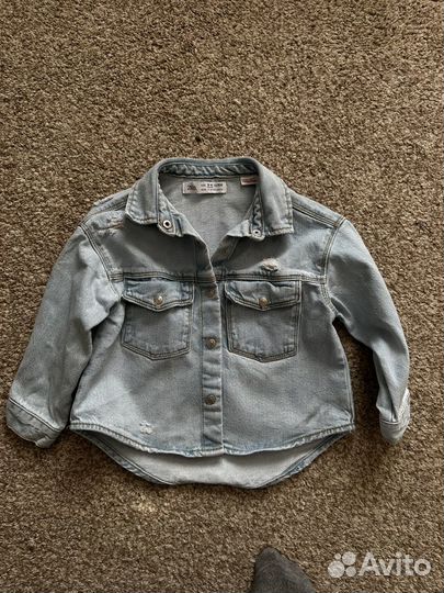 Джинсовая рубашка zara