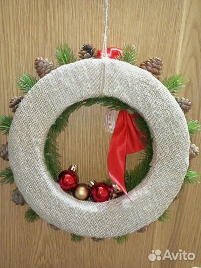 Рождественский венок ручной работы