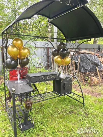 Мангал в стиле лофт